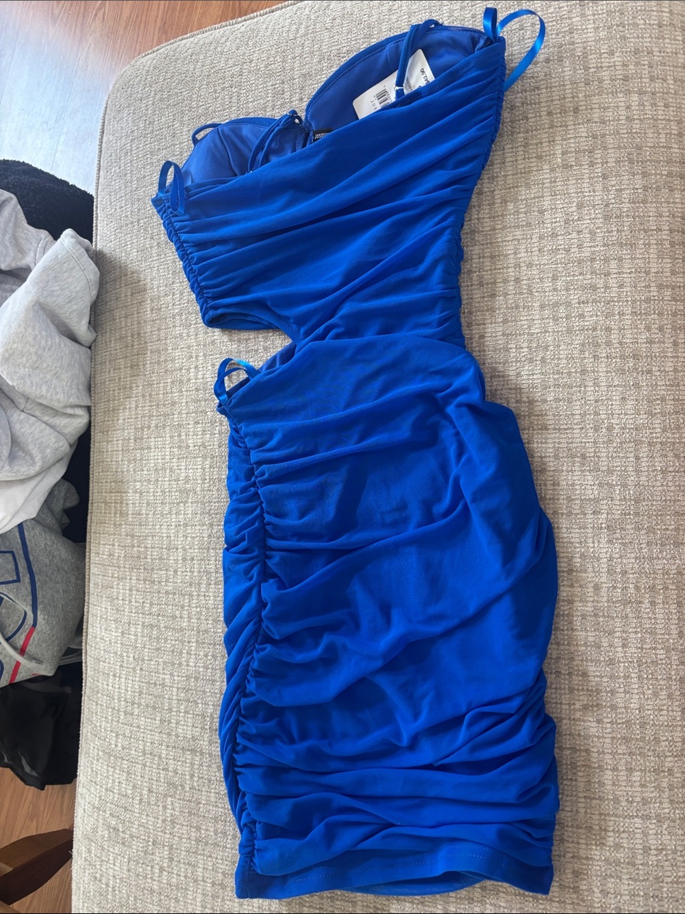Windsor Royal Blue Ruched Dress - Picture 3 of 3